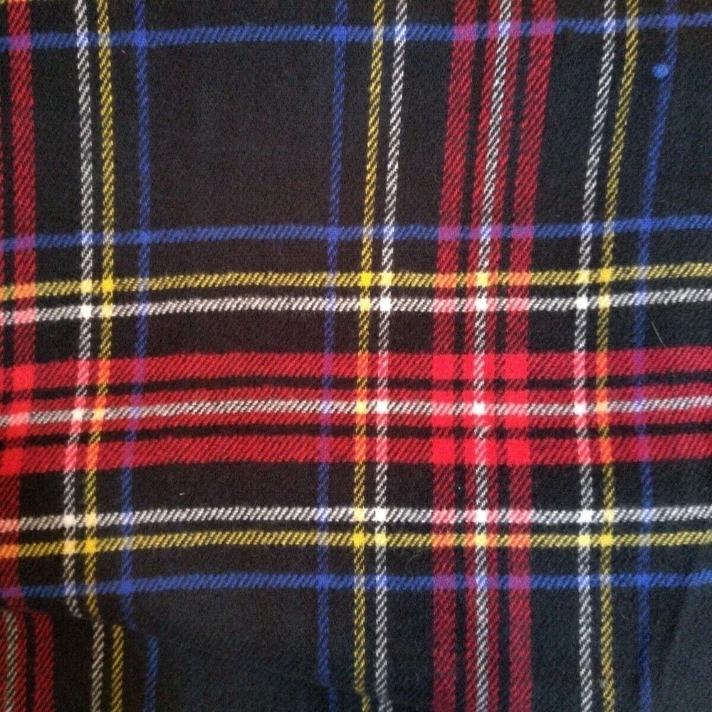 Cashmere Feel Italy Design Womens Scarf Plaid w/ Fringe Unisex Warm Soft Wrap - Picture 3 of 5